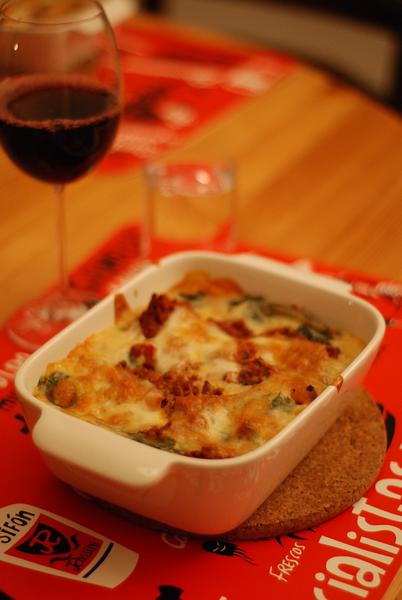 Lasagne met spinazie
