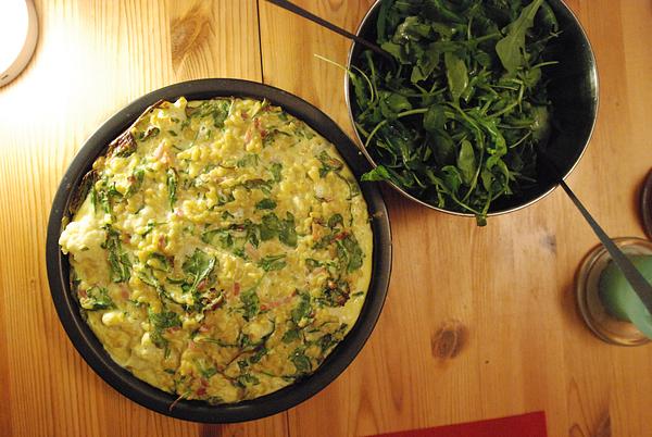Pastataart met mortadella