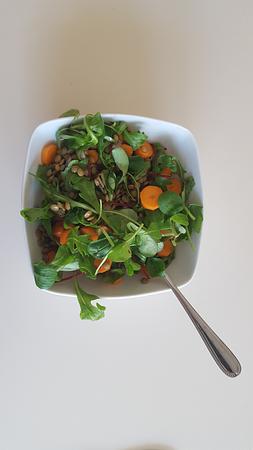 Herfstsalade met linzen