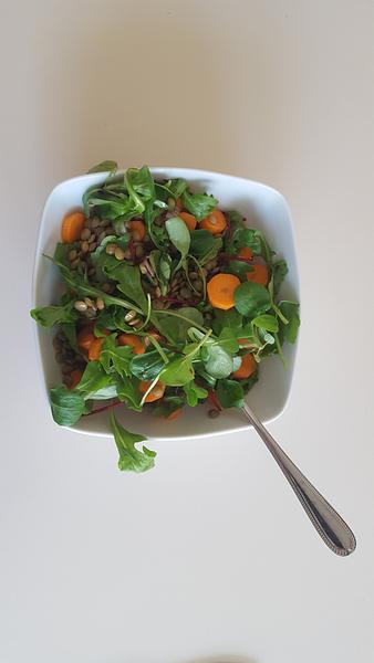 Herfstsalade met linzen