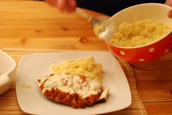 Gevulde aubergines met Afrikaanse kruiden