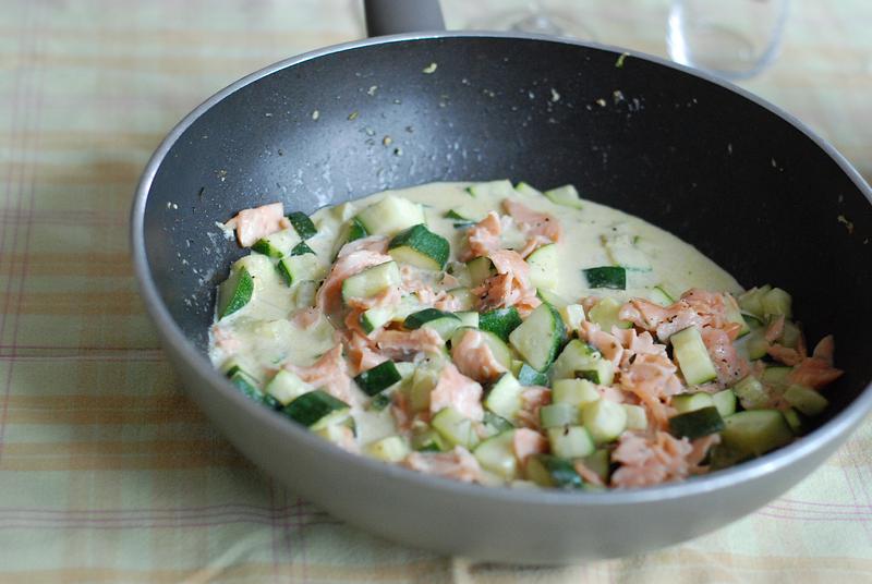 Vlinderpasta met zalm en room
