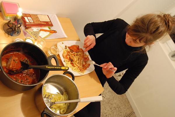 Tagliatelli op zijn moeders