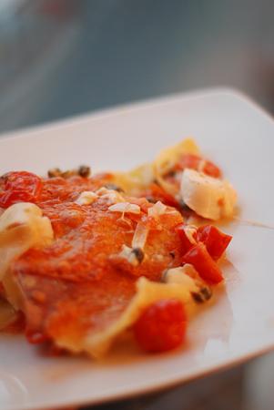 Lasagne met kabeljauw en kappertjes