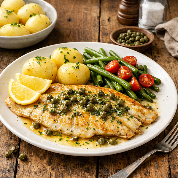 Pladijsfilet met kappertjes
