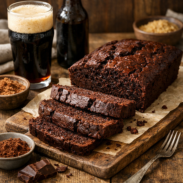 Chocoladecake met donker bier   